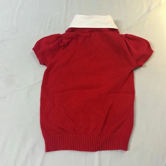 Gymboree - Short sleeve knit pullover V-neck cardigan w/ built in shirt. Size 3 - Picture 3 of 3